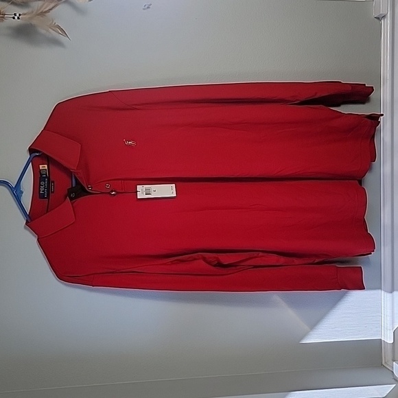 NWT POLO by Ralph Lauren 1/4 button classic fit athletic long sleeve - Picture 1 of 9